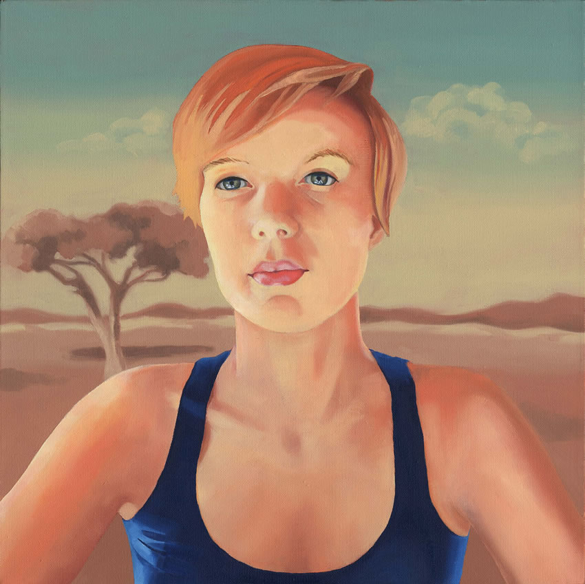 Megan - Oil on canvas, 18 x 18